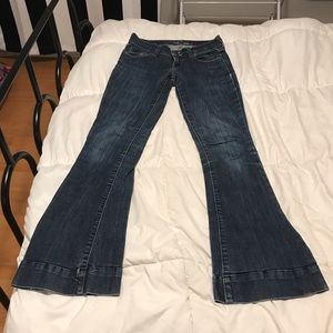Bell bottom style jeans